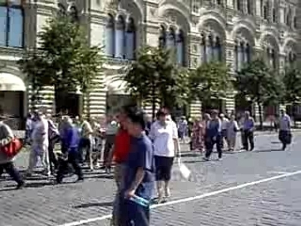 Communist march in the Red Square