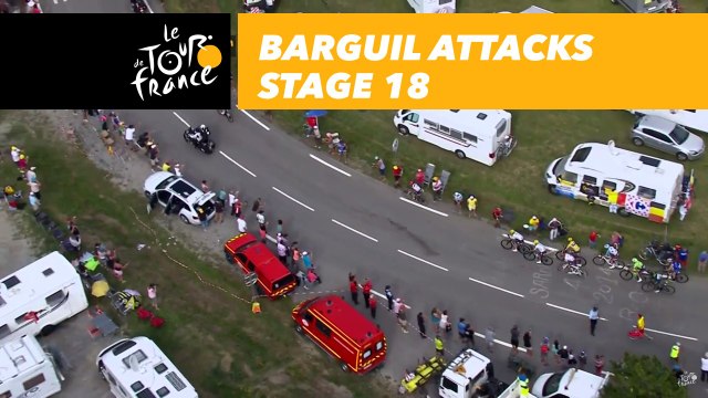 Barguil attaque / attacks - Étape 18 / Stage 18 - Tour de France 2017