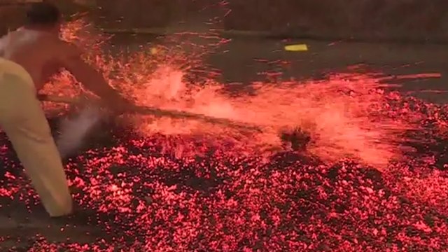 These Men Walk Over Burning Coal As Hot As 700 Degrees Celsius