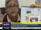 El CNE informa sobre focos de violencia en el interior de Venezuela