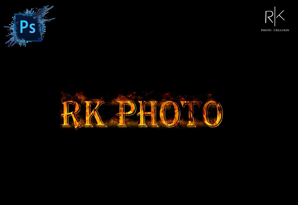 How to make Fire Text effects  Photoshop