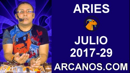ARIES JULIO 2017-16 al 22 Jul 2017-Amor Solteros Parejas Dinero Trabajo-ARCANOS.COM