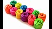 How to Make PLAY DOH Rainbow Roll Cake with Rainbow Roses Fun & Easy DIY Play Dough Art!