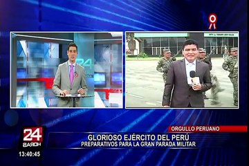 Los preparativos del Glorioso Ejército Peruano para la Gran Parada Militar