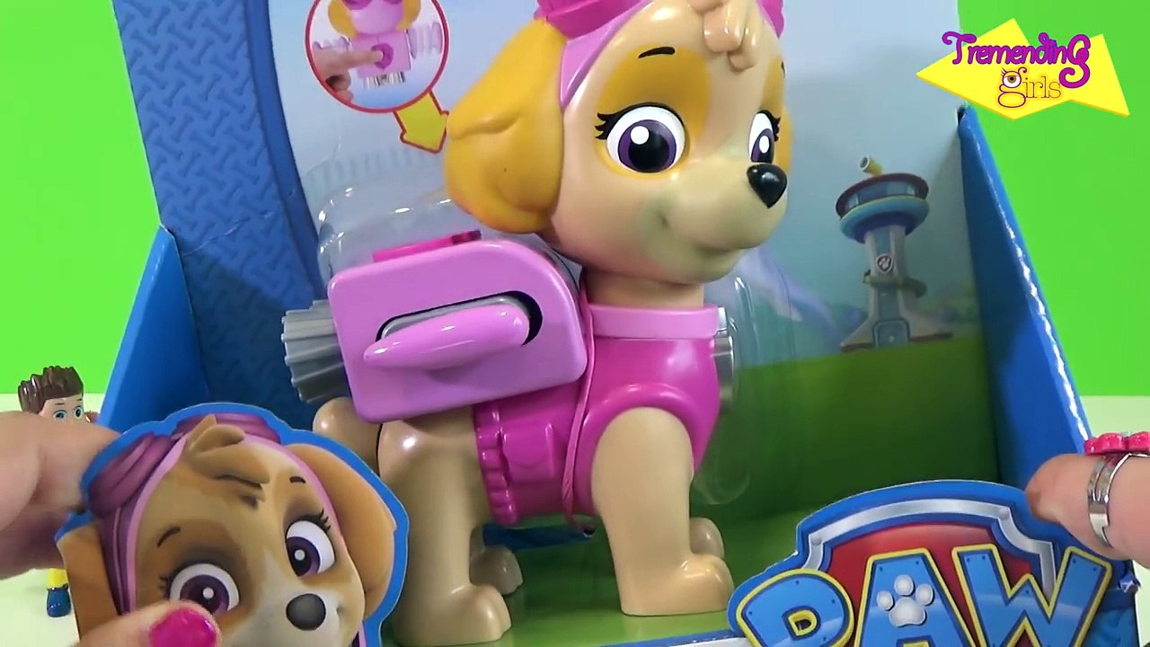 Acción do persecución el Delaware por patrulla pata cachorro allí pasado marshall mega figura acción jumbo juguetes patrulla