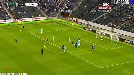 Nils-Eric Johansson GOAL HD - AIK (Swe) 1-0 Zeljeznicar (Bih) 20.07.2017