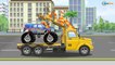 Coches de Policía y Ambulancia Aprender los REGLAS de la Carretera con Autos Dibujos Animados