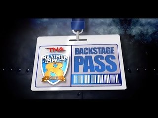 Kurt Angle Tribute Backstage Exclusive  Shot at MAXIMUM IMPACT 8 by IMPACT Director, David Sahadi