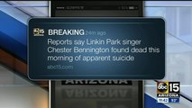 Linkin Park singer Chester Bennington found dead