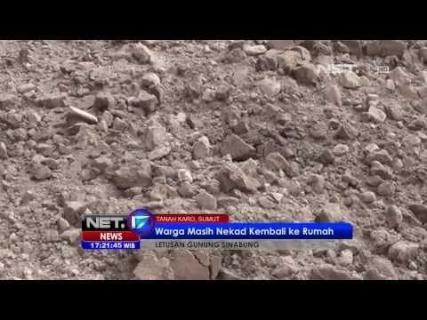 NET17 - Lahar Vulkanis Letusan Gunung Sinabung Akibatkan Berbagai Kerusakan