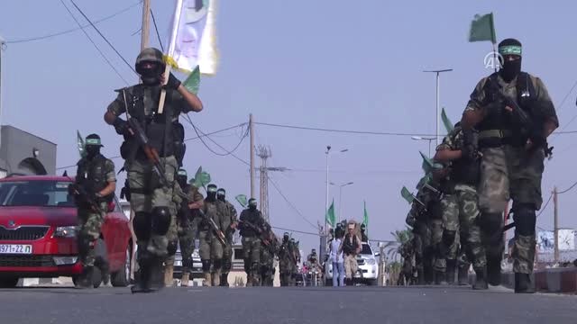 Han Yunus Kentinde, Kassam Tugayları Askeri Geçit Töreni Düzenledi