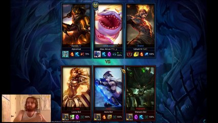 League of Legends Tahm Kentch 3v3 A.I. Easy FWotD