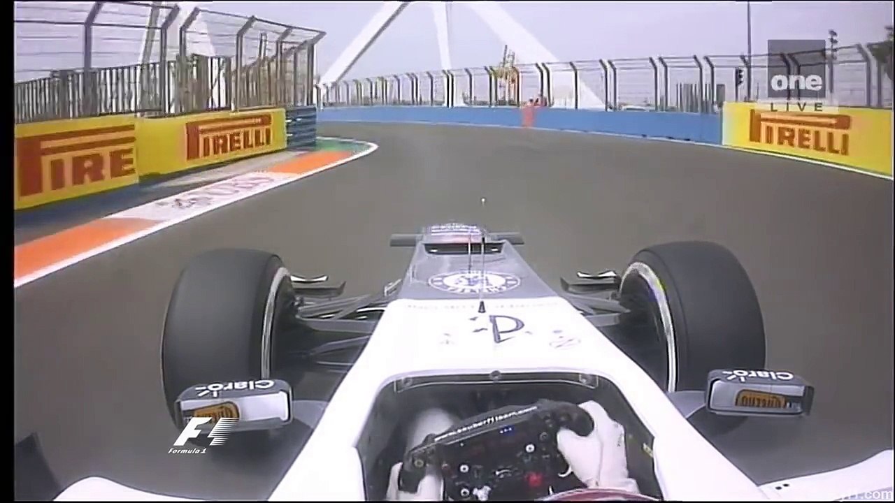 F1 Valencia 2012 Kamui Kobayashi Onboard