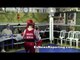 Boxing: Girl Fights WIth Fencing Head Gear