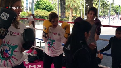 Crean campaña de boxeo para combatir la obesidad en México