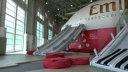 Entrenamiento de seguridad en centro de Emirates