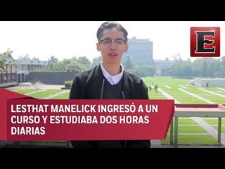 Joven realiza examen perfecto para ingresar a la UNAM