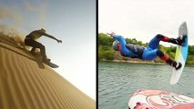Sandboarding Across The Dunes & One Man's Wakeboarding Fail Day