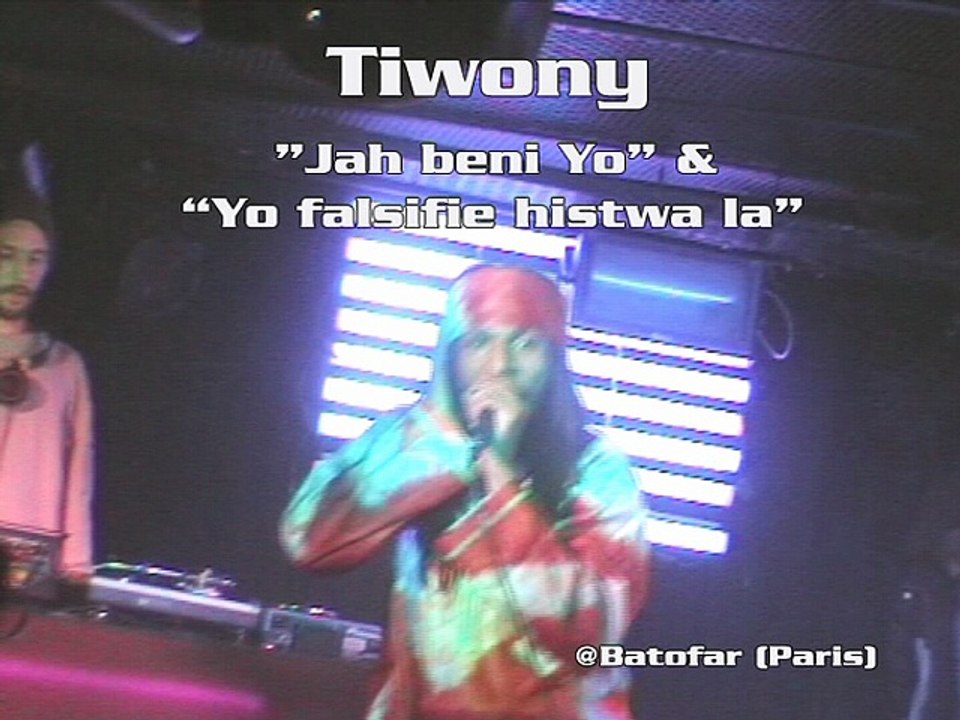 Tiwony 'Jah beni yo' & 'Yo falsifie histwa la'