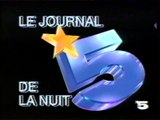 La 5 - 1er Décembre 1988 - Journal de la Nuit, pubs, teasers