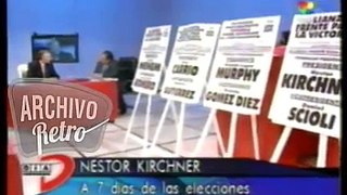 Jorge Lanata con Nestor Kirchner Entrevista Elecciones presidenciales 2003