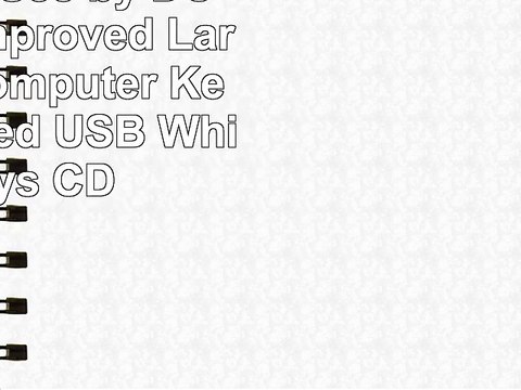 Datacal EZSee by DC New and Improved Large Print Computer Keyboard Wired USB White Keys