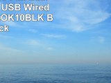 HYTOBI K10 Full Basic Standard USB Wired Keyboard LOK10BLK Black