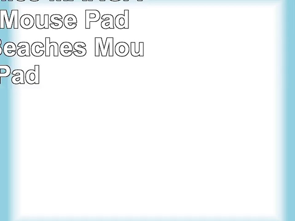 Schoolsupplies MARGARITAVILLE Mouse Pad Mousepad Beaches Mouse Pad