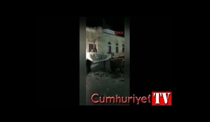 Deprem, Kos Adası'nda Cefterdar camiinin minaresini yıktı.