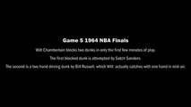 Wilt Chamberlain CATCHES a Bill Russell DUNK! G5 NBA Finals (blocks two dunks in first qua