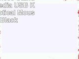 24Ghz Wireless Standard Multimedia USB Keyboard  Optical Mouse Set  Black