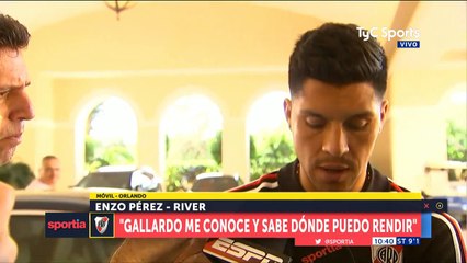 Enzo Pérez: "Estar en River es un sueño"