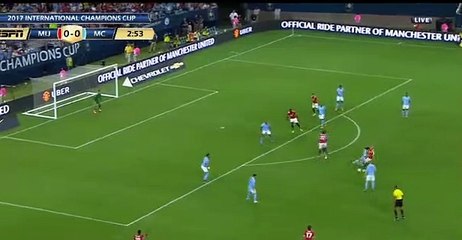 Ander Herrera Amazing shot - Manchester City 0-0 Manchester United - 20.07.2017 International Champions Cup