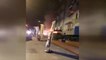 Kadıköy'de Çıkan Yangın Mahalleyi Sokağa Döktü
