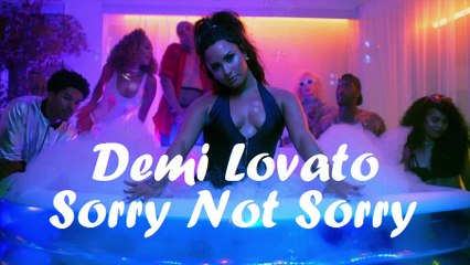 Demi Lovato - Sorry Not Sorry - (Lyirc Video) 2017