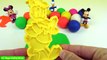 Learn Colors Play Doh Balls Disney Minnie Mouse Olaf Donald Duck Buzz Lightyear Molds Surp