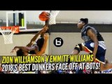 Zion Williamson v Emmitt Williams: 2018's BEST Dunkers FACE OFF at BOTS! Game Highlights!