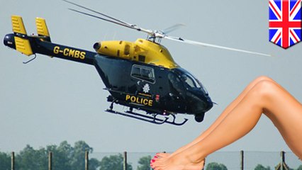 Couple puts on outdoor sex show for police helicopter cam