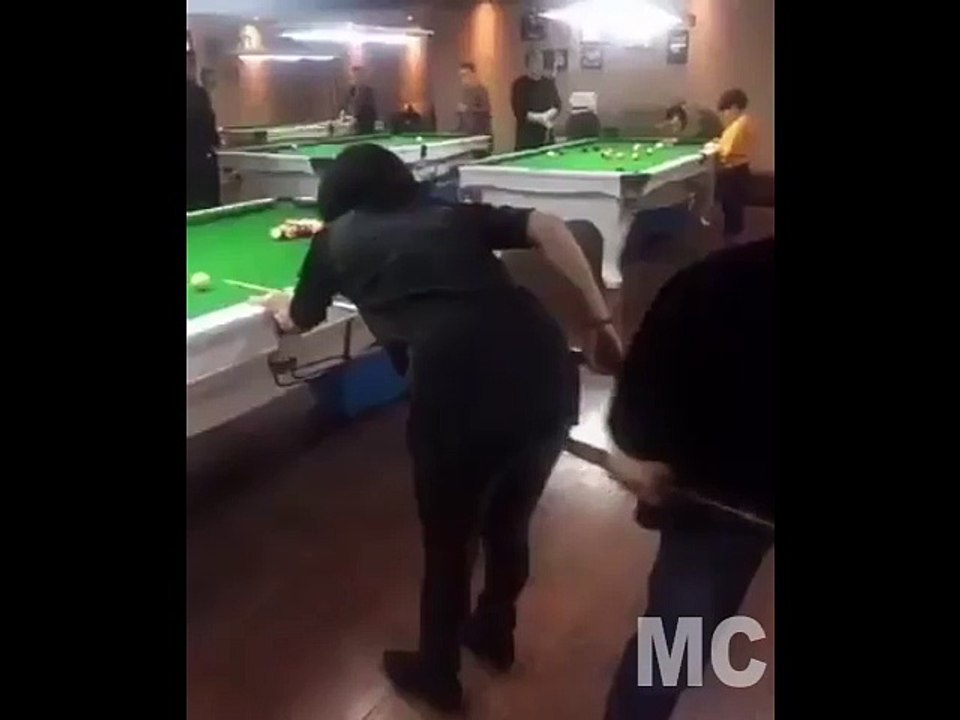 Funny with billiard game
