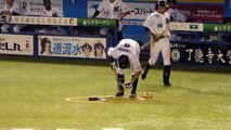 【最高！】代打 福浦和也 走者一掃の二塁打 20170718 千葉ロッテマリーンズ