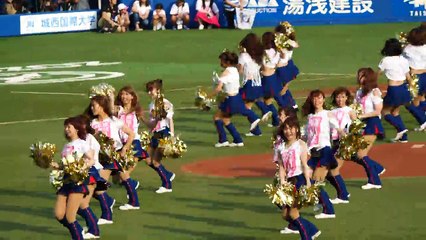 千葉ロッテマリーンズオープニングダンスとONE HEART MARINES(Oh! Lamigo OREA)BIG FLAG