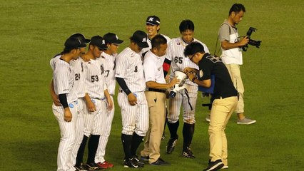 超超超超ハイテンションの加藤翔平 We Areの指揮をとる！20170717 千葉ロッテマリーンズ
