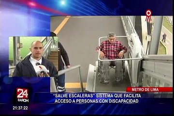 Salve Escaleras: sistema facilita acceso a personas con discapacidad en Metro de Lima