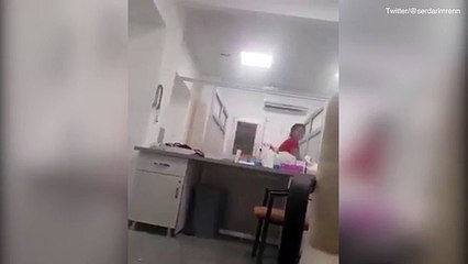 People desperately hide in hospital following Turkey earthquake