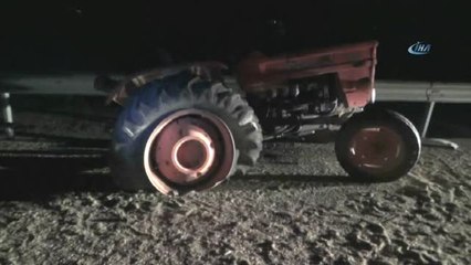 Otobüs, Traktörü İkiye Böldü: 2 Yaralı