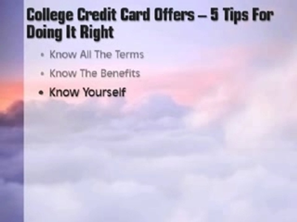 Compare College Credit Card Offers
