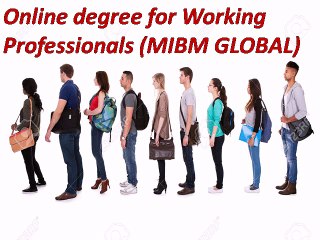 Online degree for Working Professionals MBA