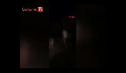 Bodrum'da depremden kaçış kamerada