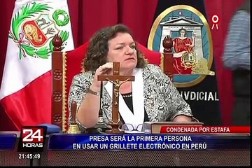 Interna será la primera en usar grillete electrónico en el Perú