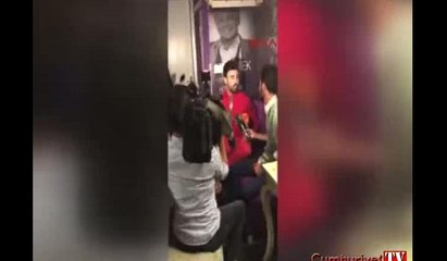 Röportaj sırasında depreme yakalandılar